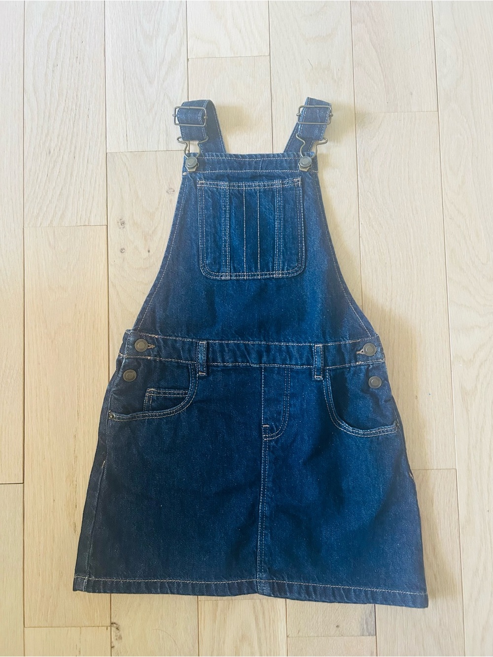 Zara x Bensimon Girls Denim Overall Pinafore Dress Size 6 (116 cm)